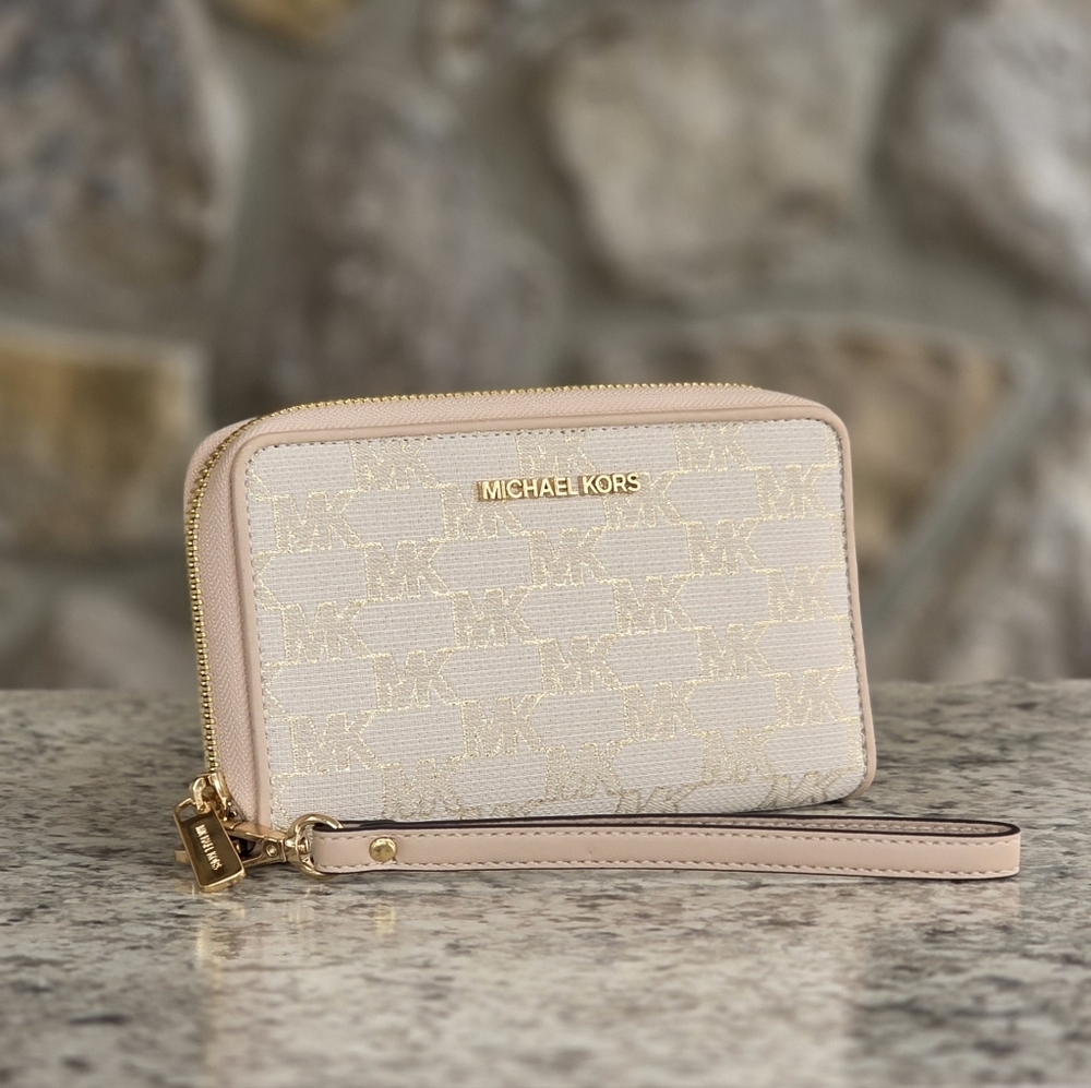 Michael Kors Jet Set Logo Wallet Wristlet